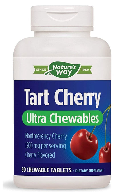 Tart Cherry Ultra Chewable Montmorency Cherry 90 Chewable Tablets