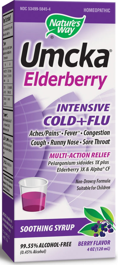 Umcka Elderberry Intensive Cold+Flu Berry Flavor 4 oz (120 ml)