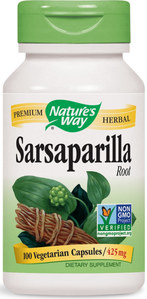 Sarsaparilla Root 425 mg 100 Vegetarian Capsules