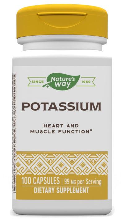 Potassium 99 mg 100 Capsules