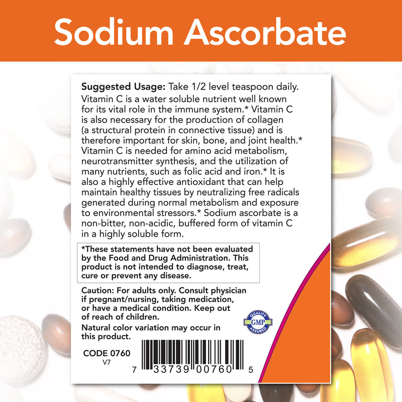Sodium Ascorbate Vitamin C Powder 8 oz (227 g)