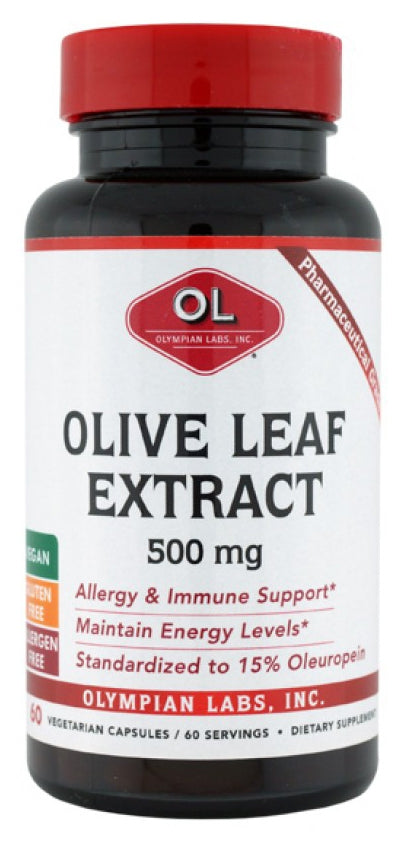 Olive Leaf Extract 500 mg 60 Vegetarian Capsules