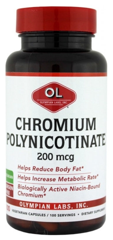 Chromium Polynicotinate 200 mcg 100 Vegetarian Capsules