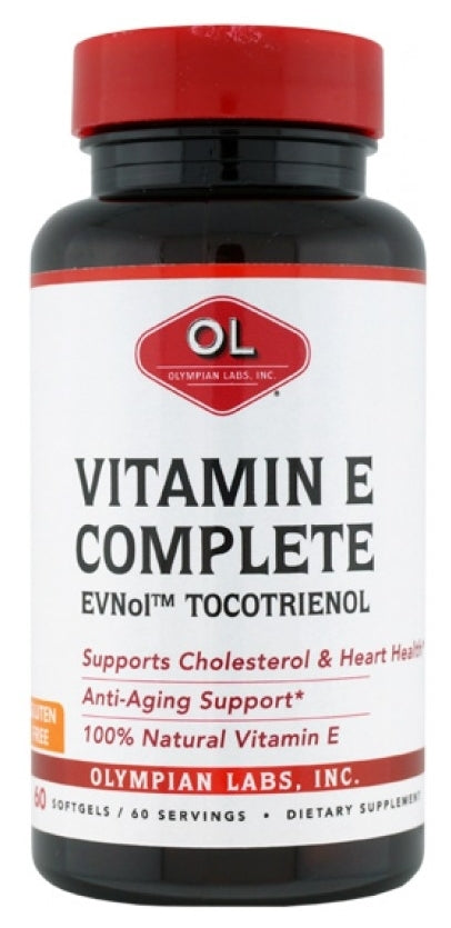 Vitamin E Complete EVNol Tocotrienol 60 Softgels