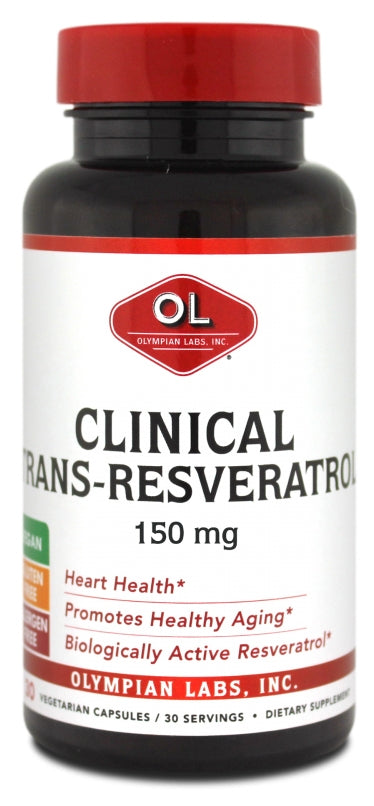 Clinical Trans Resveratrol 150 mg 30 Vegetarian Capsules