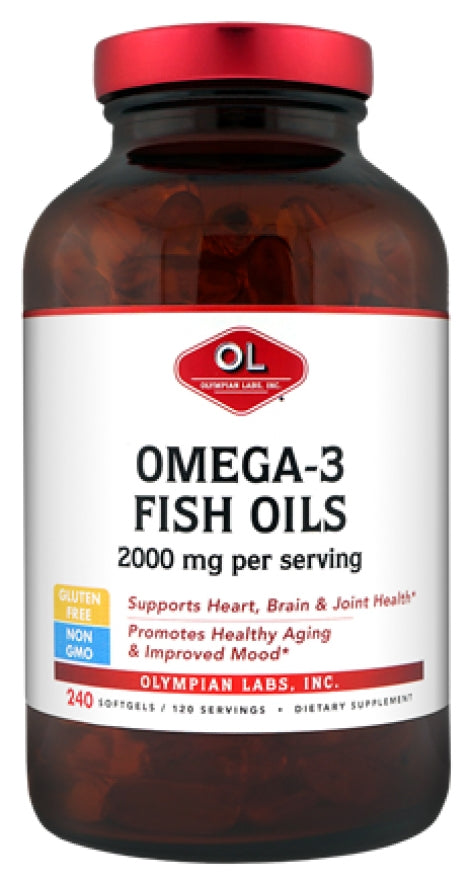 Omega-3 Fish Oils 2000 mg 240 Softgels
