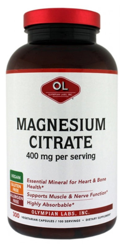 Magnesium Citrate 300 Vegetarian Capsules