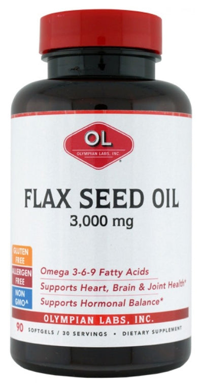 Flax Seed Oil 3,000 mg 90 Softgels