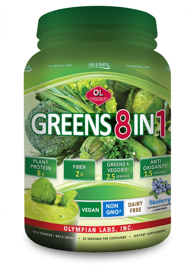 Greens 8 in 1 Delicious Blueberry Flavor 25.75 oz (730 g)