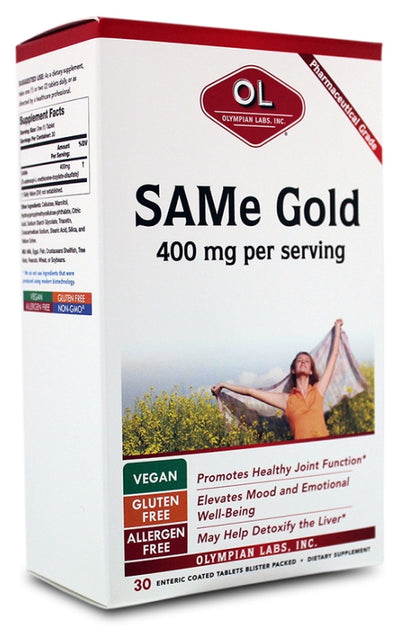 SAMe Gold 400 mg 30 Enteric Coated Tablets