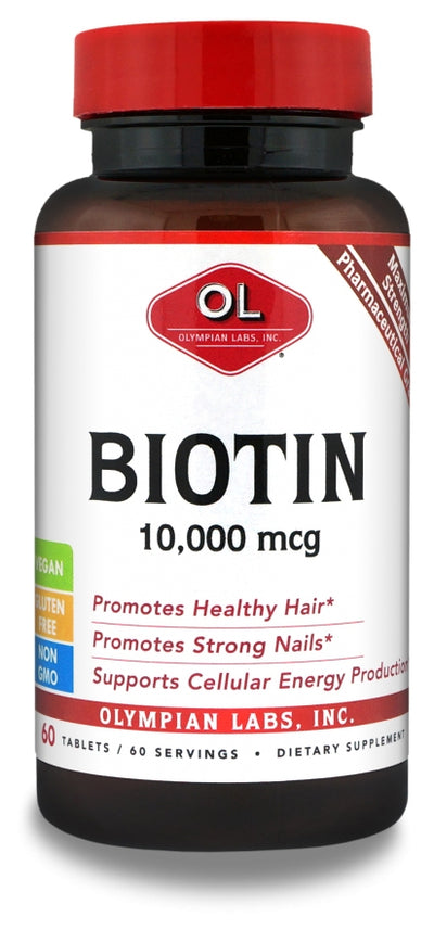 Biotin 10,000 mcg 60 Tablets
