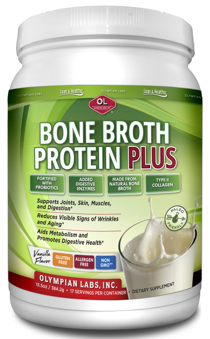 Bone Broth Protein Plus Vanilla Flavor 13.5 oz (384.2 g)