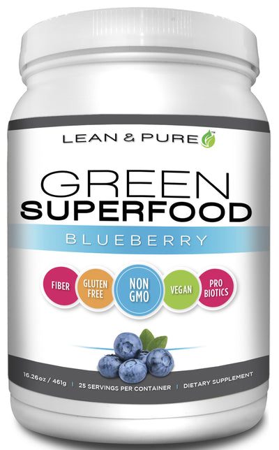 Lean & Pure Green Superfood Blueberry 16.26 oz (461 g)