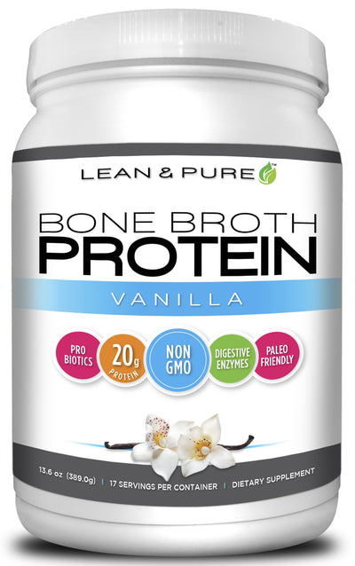 Lean & Pure Bone Broth Protein Vanilla 13.6 oz (389 g)