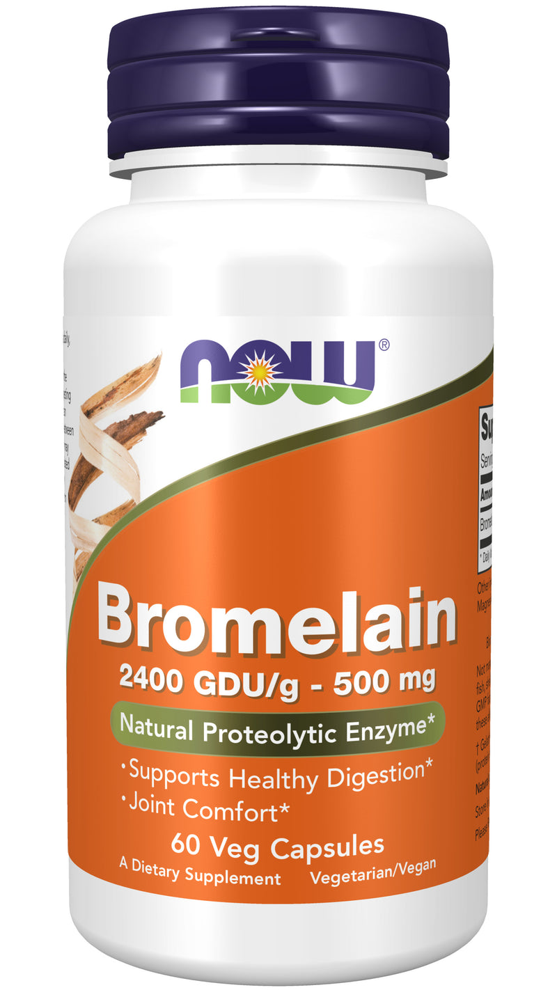 Bromelain 2400 GDU/g 500 mg 60 Veg Capsules