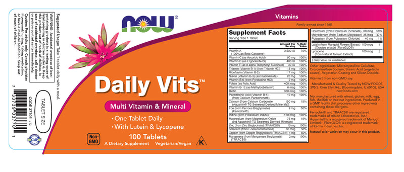 Daily Vits 100 Tablets