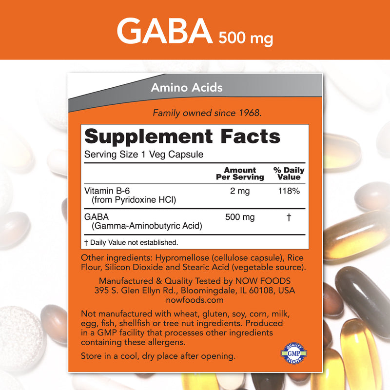 GABA 500 mg 200 Veg Capsules