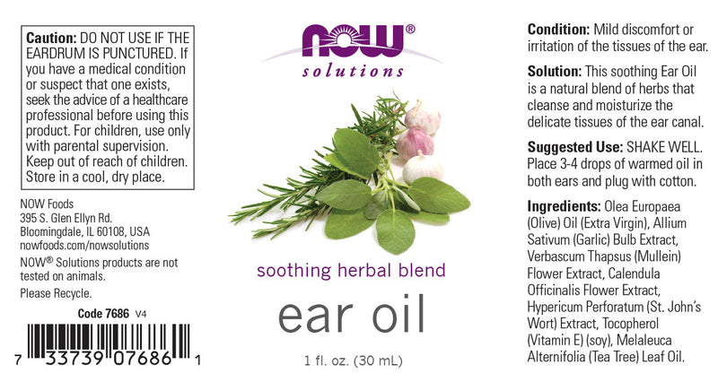Now Solutions - Ear Oil 1 fl oz (30 ml)