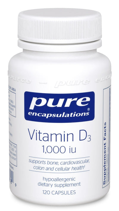 Vitamin D3 1,000 IU 25 mcg 120 Capsules