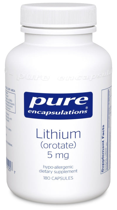 Lithium (Orotate) 5 mg 180 Capsules