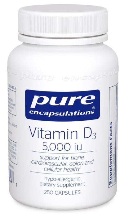 Vitamin D3 5,000 IU 250 Capsules