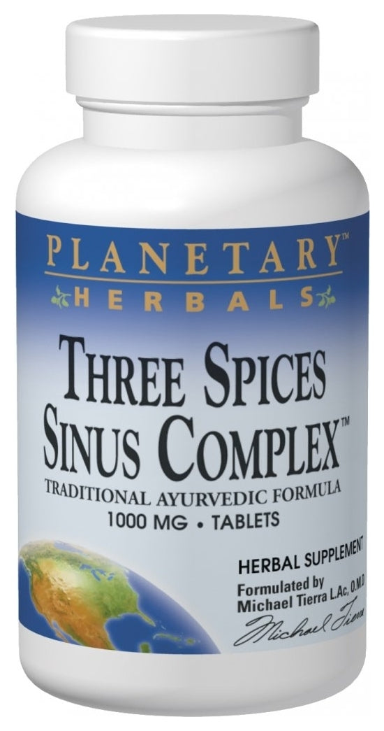 Three Spices Sinus Complex 1000 mg 180 Tablets