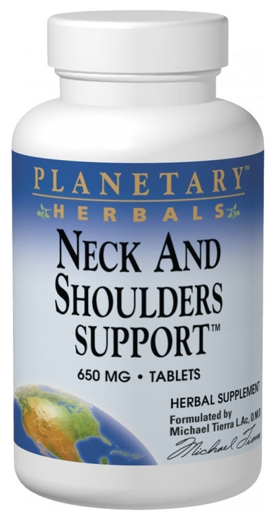 Neck and Shoulders Support 650 mg 60 Tabs by Planetary Herbals