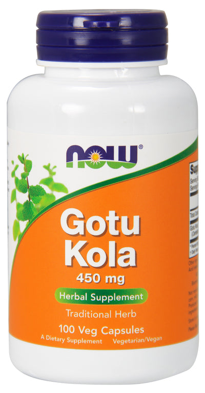 Gotu Kola 450 mg 100 Veg Capsules | By Now Foods - Best Price