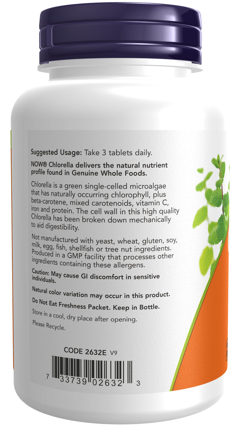 Chlorella 1000 mg 120 Tablets | By Now Foods - Best Price