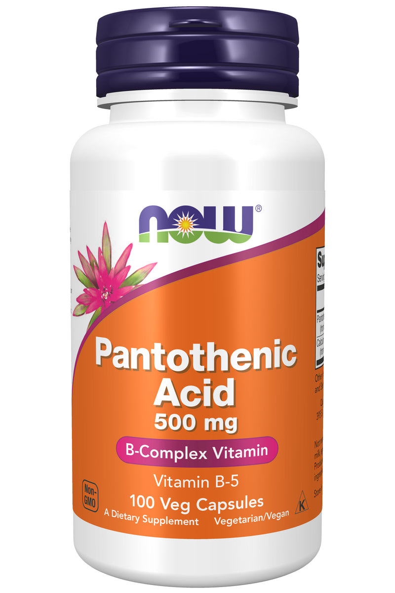 Pantothenic Acid 500 mg 100 Capsules