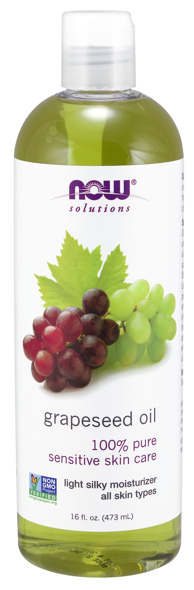 Now Solutions - Grapeseed Oil 16 fl oz (473 ml)