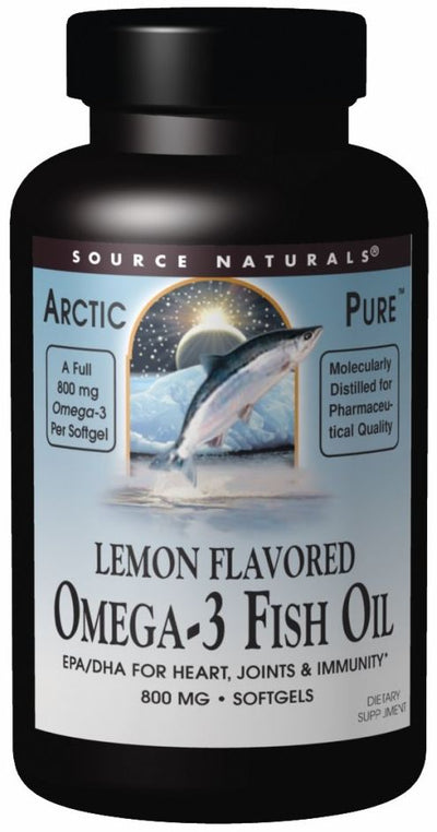 ArcticPure Omega-3 Fish Oil Lemon Flavored 800 mg 60 Softgels