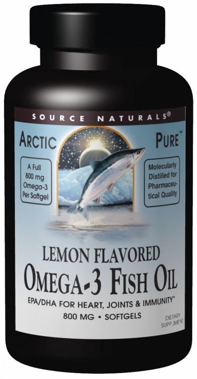 ArcticPure Omega-3 Fish Oil Lemon Flavored 800 mg 120 Softgels