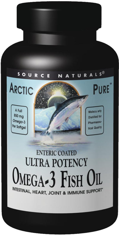 ArcticPure Ultra Potency Omega-3 Fish Oil Enteric-Coated 850 mg 60 Softgels