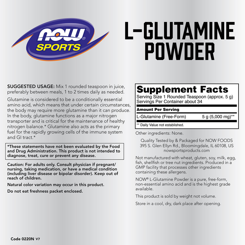 Now Sports, L-Glutamine Powder 6 oz (170 g)