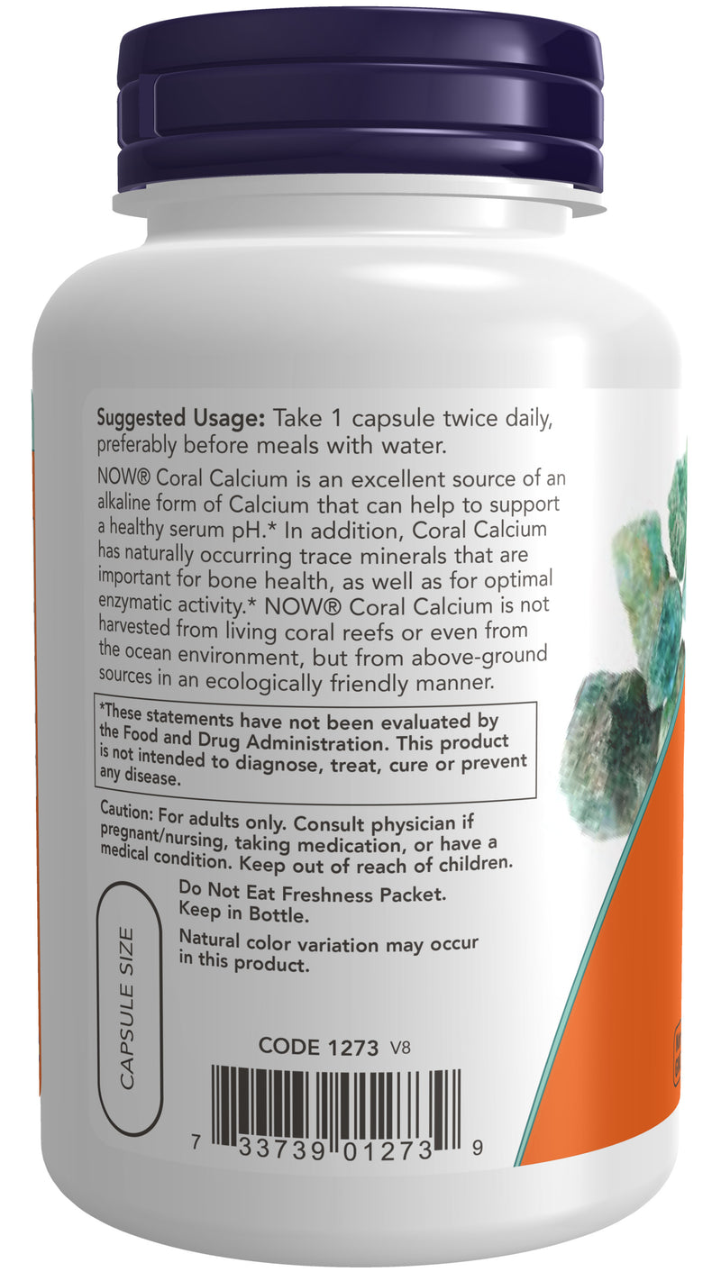 Coral Calcium 1,000 mg 100 Veg Capsules