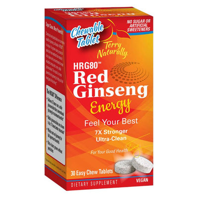 HRG80 Red Ginseng Energy 30 Easy Chew Tablets by Europharma