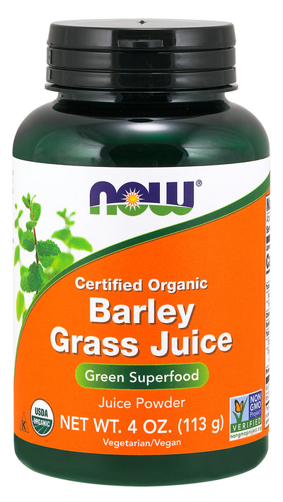 Barley Grass Juice Powder Certified Organic 4 oz (113 g) | By Now Foods - Best Price