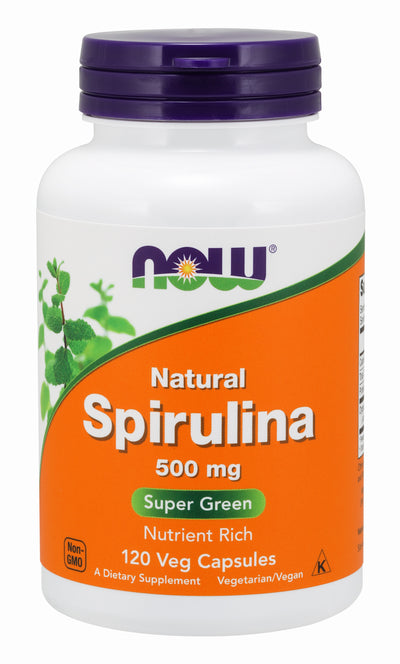 Spirulina 500 mg 120 Veg Capsules | By Now Foods - Best Price