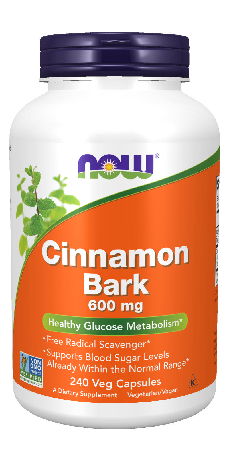 Cinnamon Bark 600 mg 240 Capsules