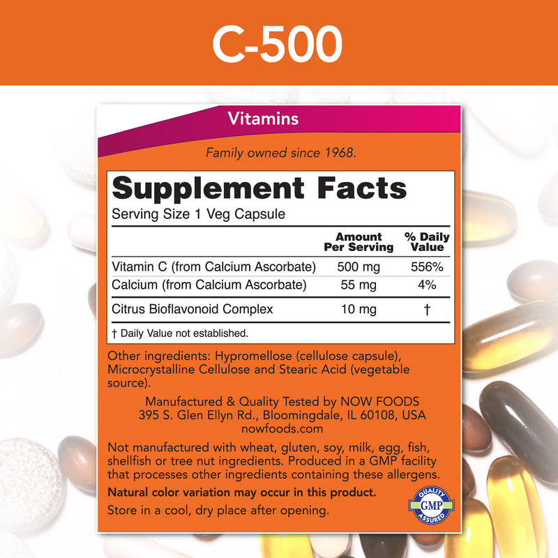 C-500 Calcium Ascorbate-C 250 Capsules