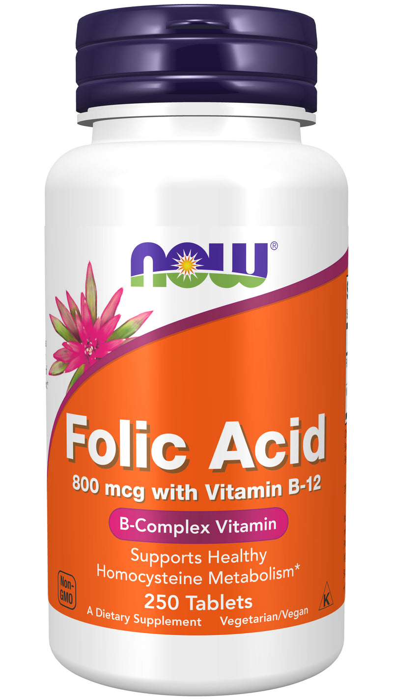 Folic Acid 800 mcg With Vitamin B-12 250 Tablets