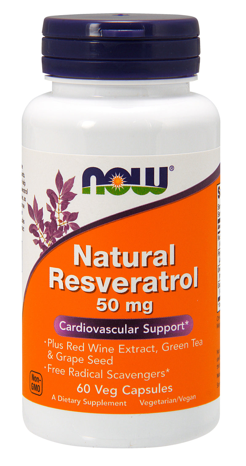 Natural Resveratrol 50 mg 60 Veg Capsules