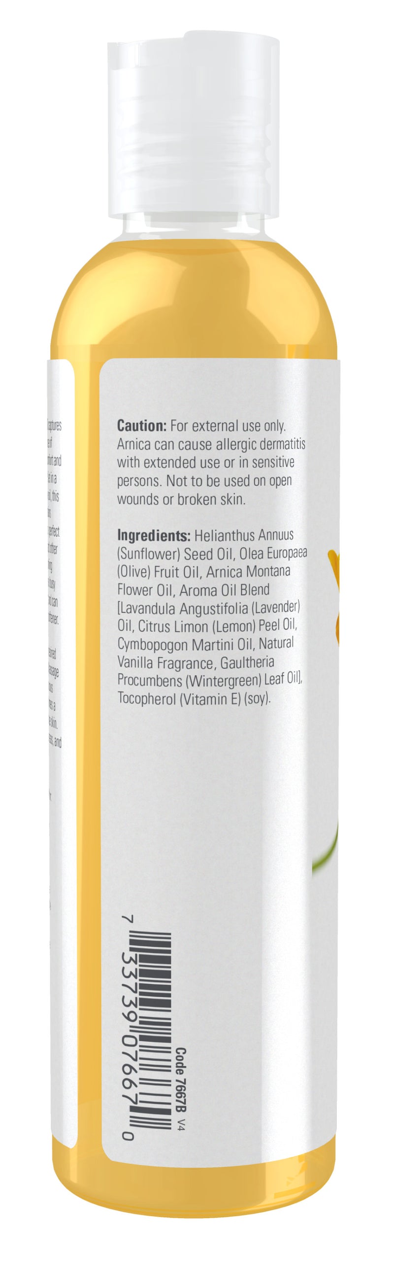 Now Solutions - Arnica Warming Relief Massage Oil 8 fl oz (237 ml)