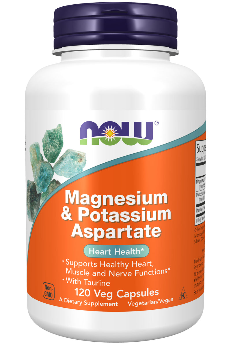 Magnesium & Potassium Aspartate with Taurine 120 Veg Capsules