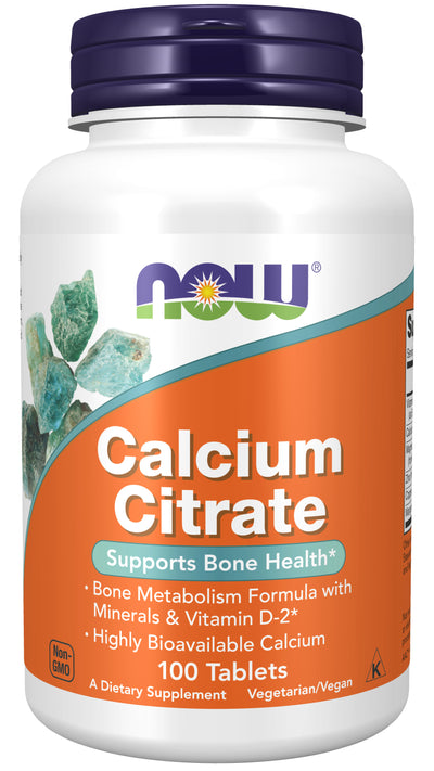 Calcium Citrate 100 Tablets | By Now Foods - Best Price