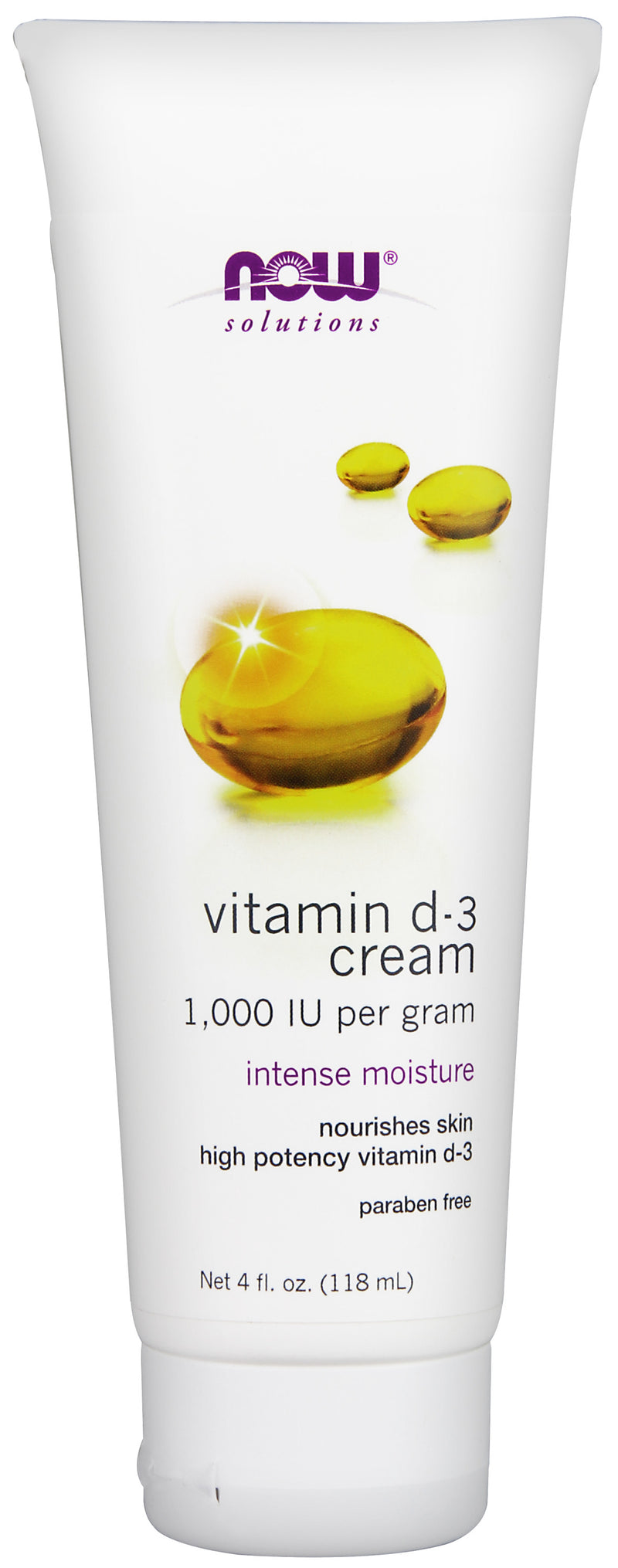Now Solutions - Vitamin D-3 Cream 4 fl oz (118 ml)