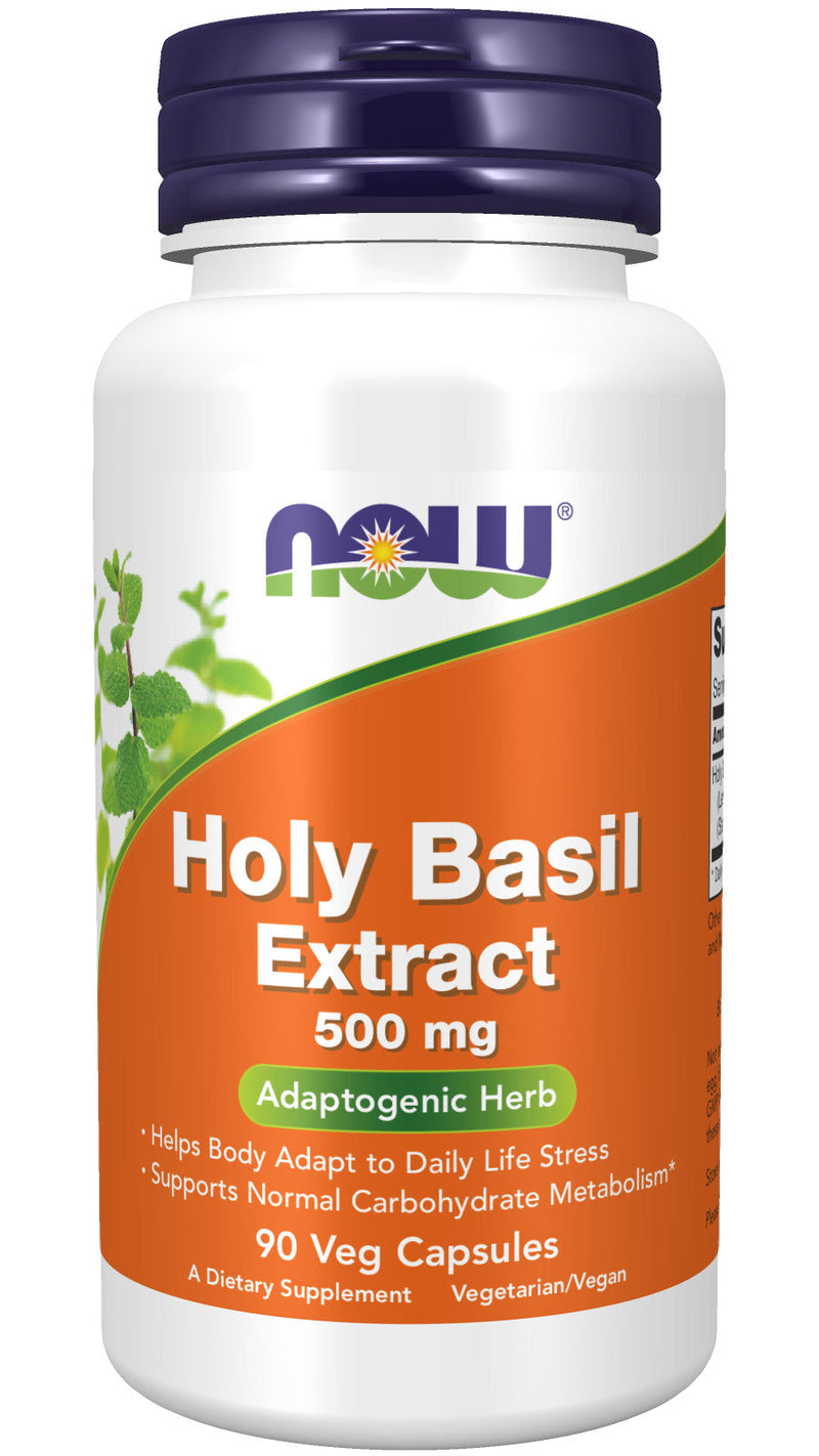 Holy Basil Extract 500 mg 90 Veg Capsules - 2 Pack