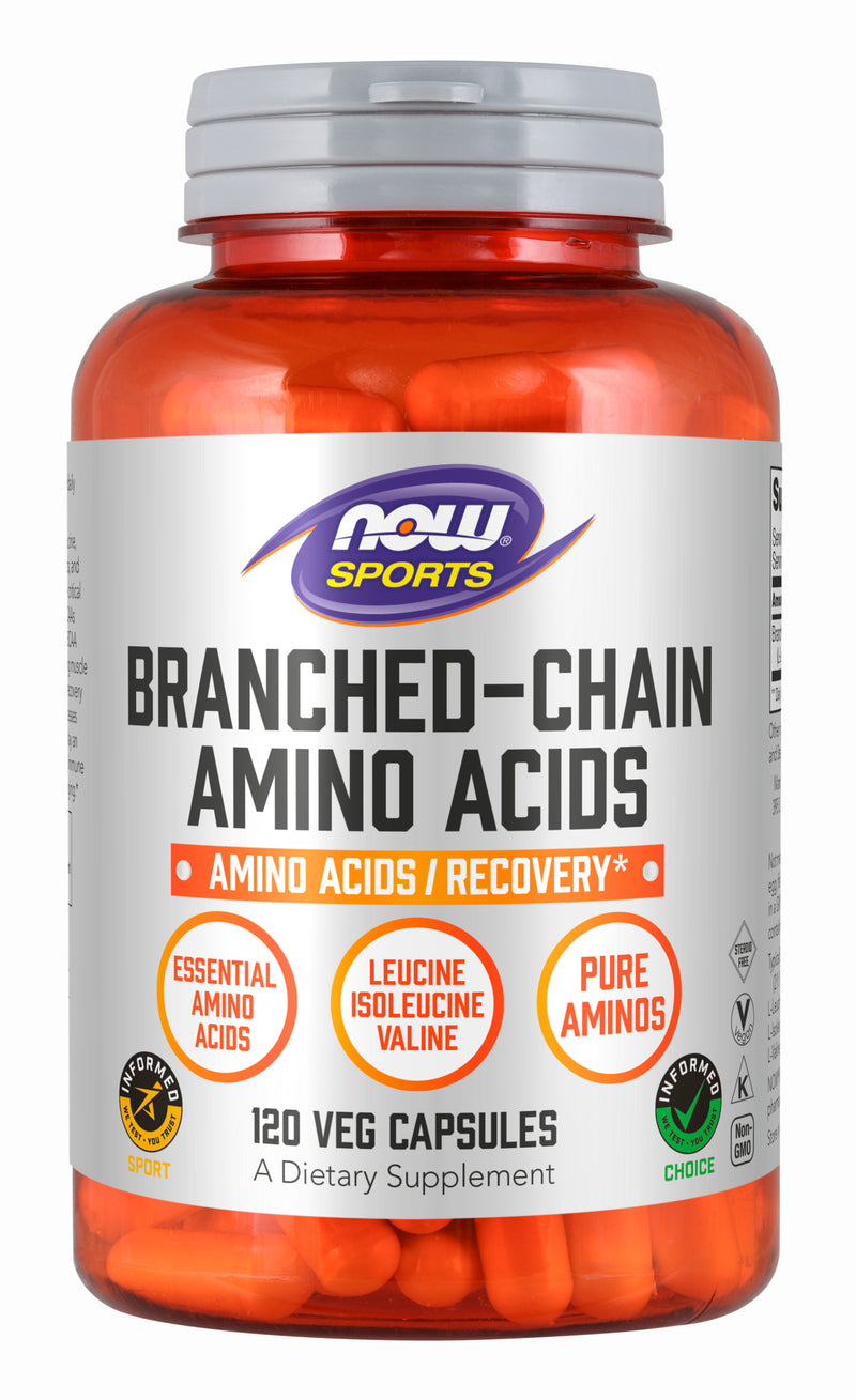 Branched Chain Amino Acids 120 Capsules | By Now Foods - Best Price