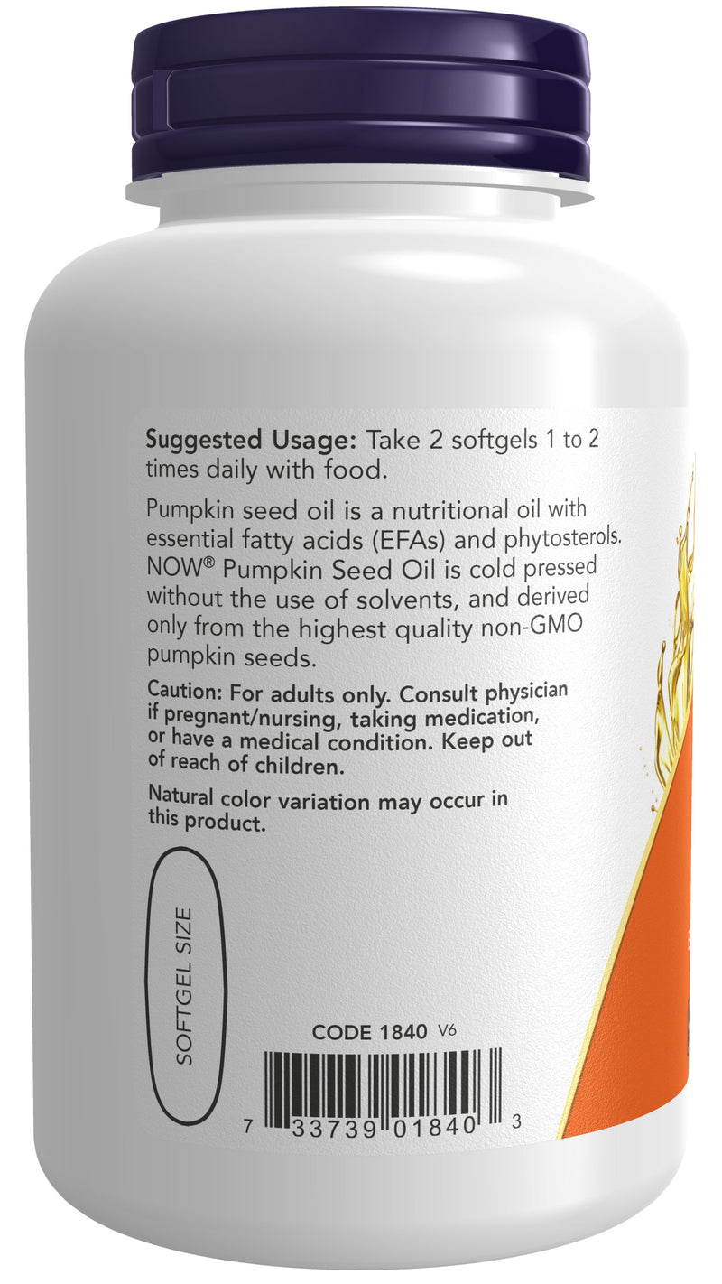 Pumpkin Seed Oil 1000 mg 100 Softgels